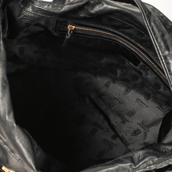 Gucci Medium Hysteria Black Leather Hobo Bag - Picture 9 of 11
